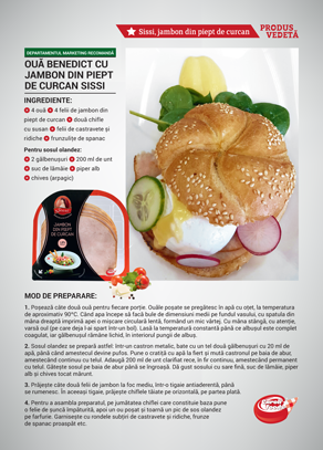 Caroli, internal communication poster series in 2017, ham product awareness campaign for employees