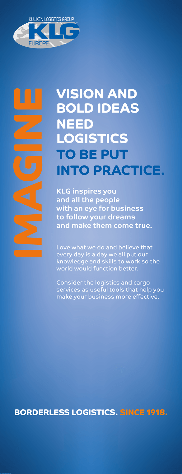 Imagine - KLG logistics image campaign rollup banner