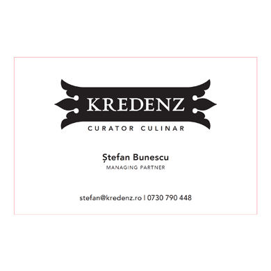 Kredenz business card layout
